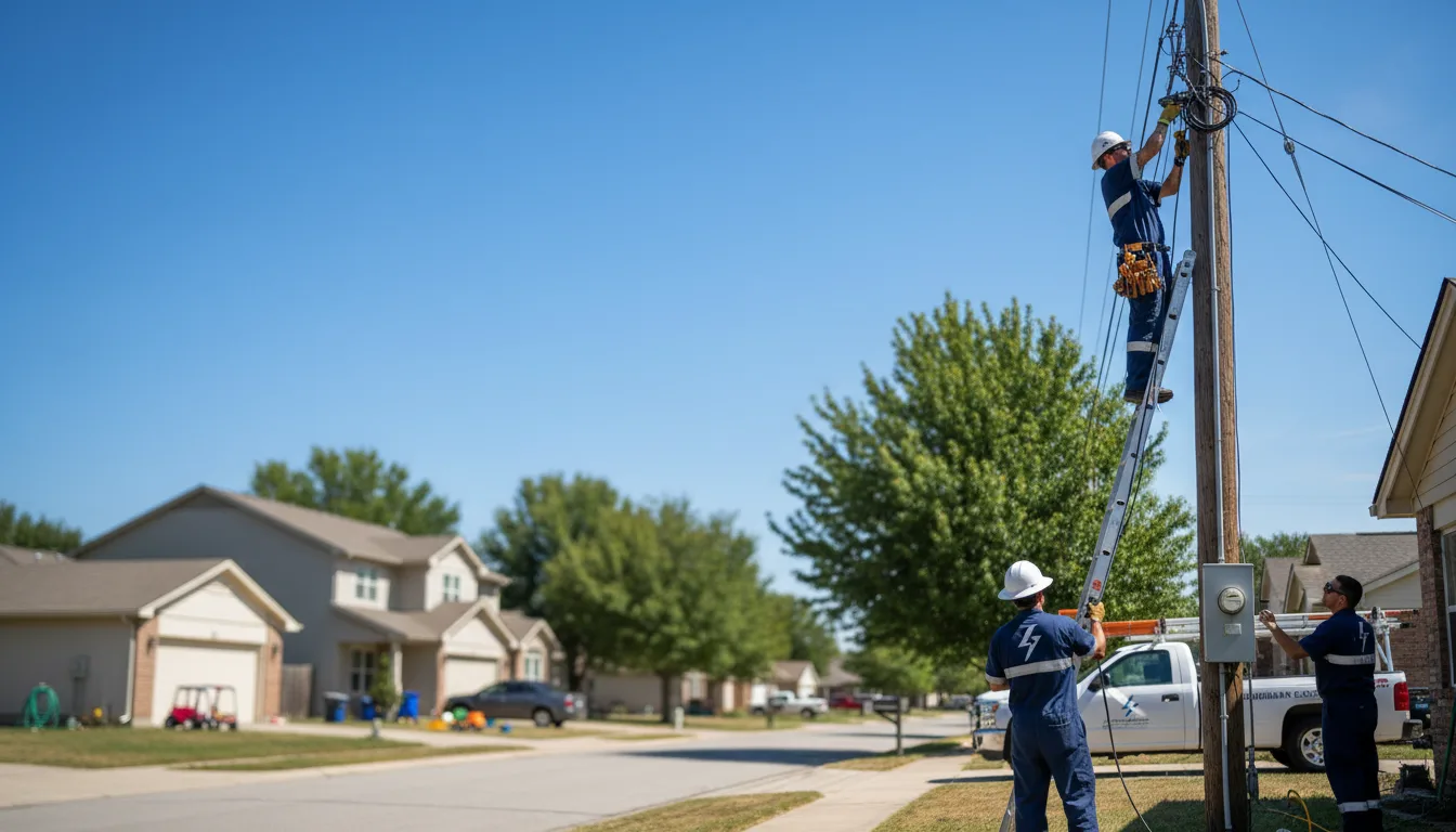 Residential electrician providing installation services in Foxworth, MS